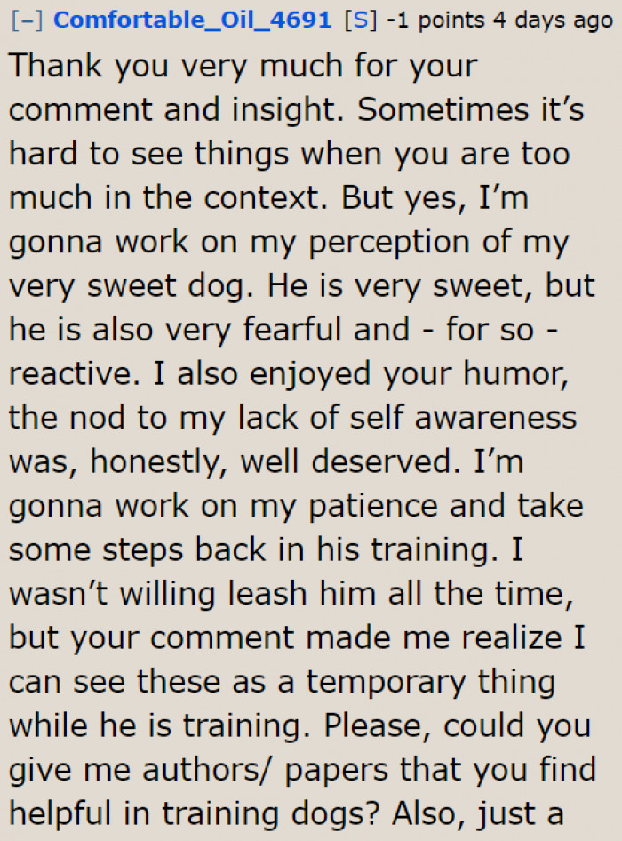 We Hope the Dog Owner Learned Something from the Pro.