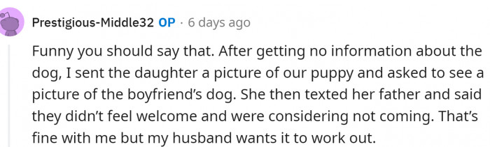 OP posted an update: