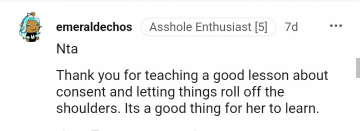 It is a good thing for her to learn