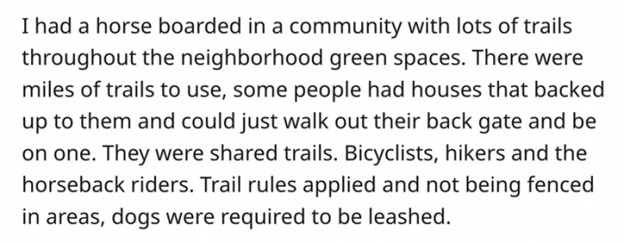 There were miles of trails