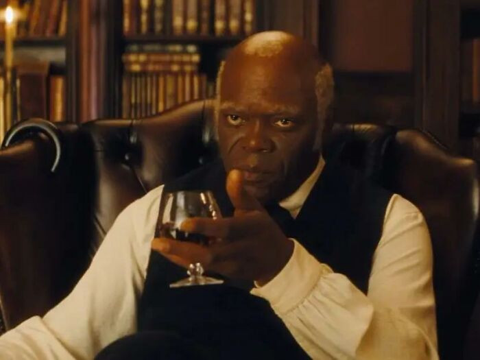 39. Samuel L Jackson in Django Unchained. DiCaprio had a certain insane charisma to him in that movie, not Jackson. Perfectly portrays someone who sold out their own.