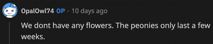 Let's hope we get the dog tax we're owed when the peonies bloom next time