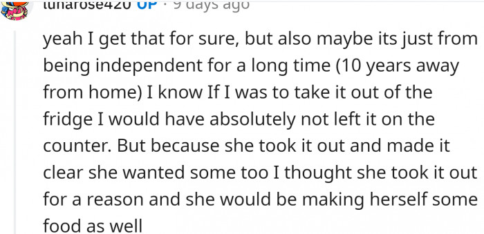 She also gave further explanations, and they make sense: