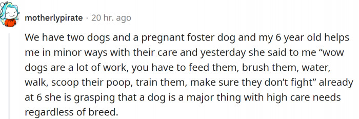 Kids should help from a young age.