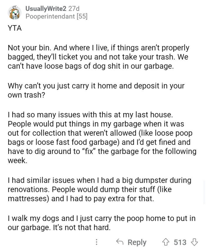 Redditors Hate This Guy For Putting A Bag Of Dog Poop In A Stranger's