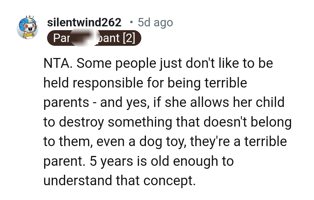 She is a terrible parent