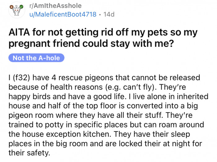 The OP shared a story about one of her friends who recently asked her a rather unreasonable favor.