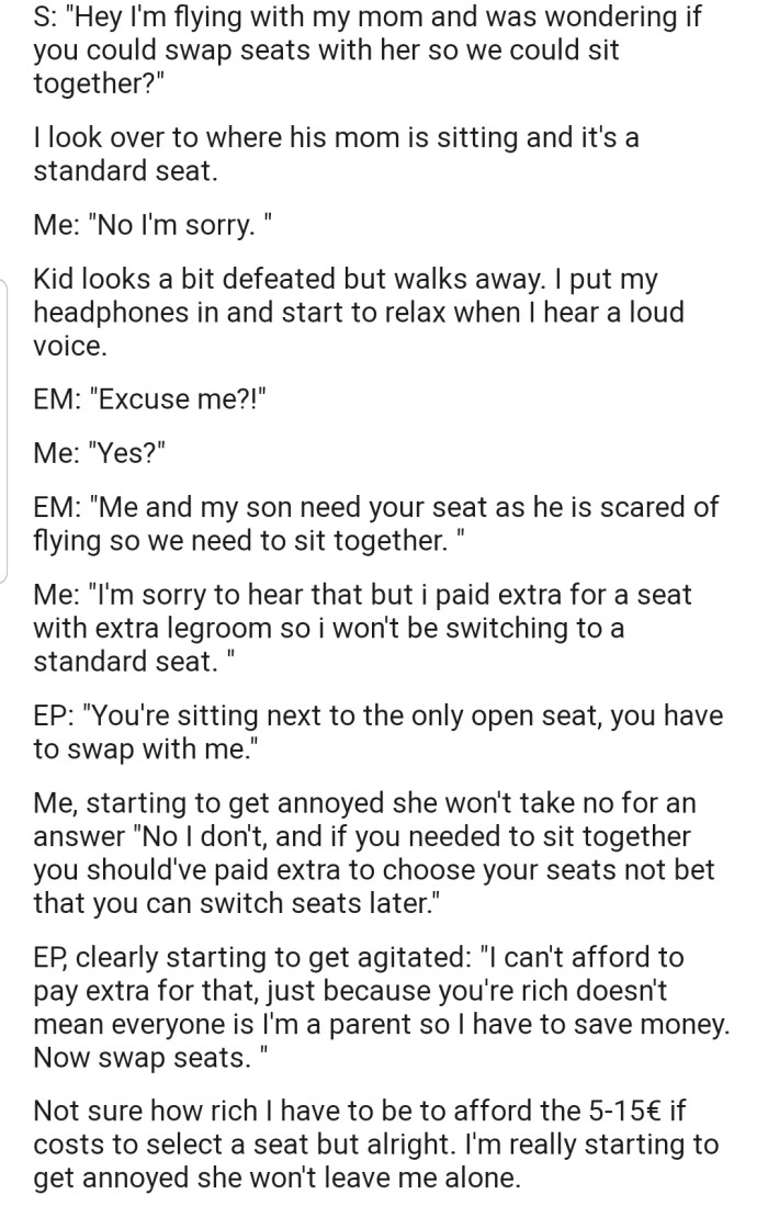 How the conversation went