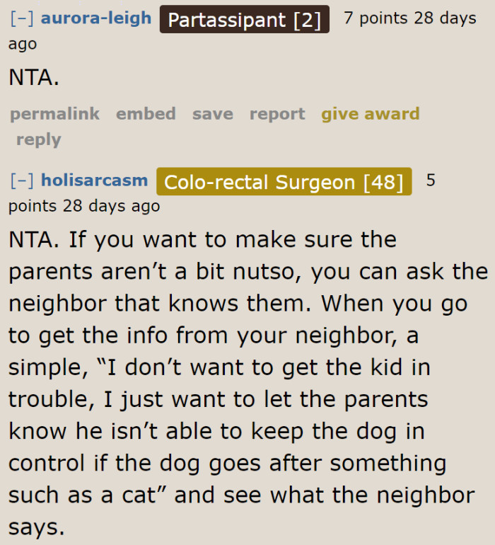 This is excellent advice.