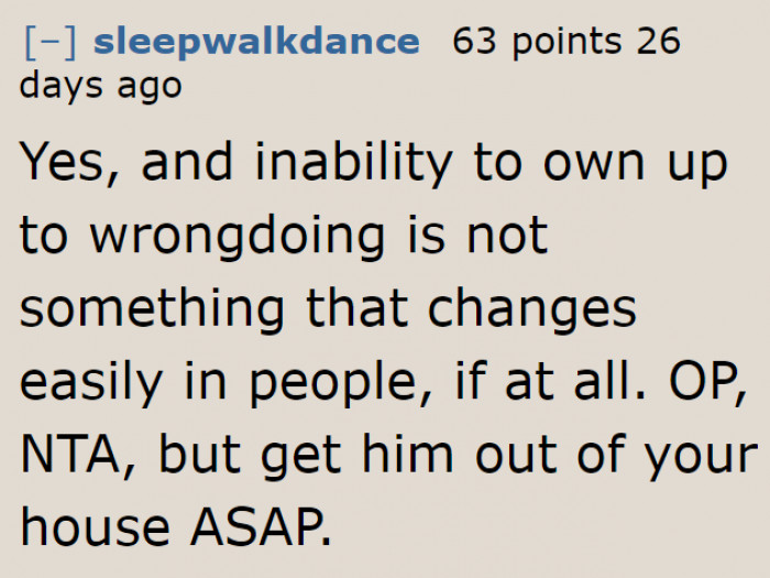 Once she makes him part of their lives and things go wrong, it will always be their fault.