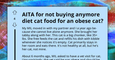 Stubborn Owner Refuses To Listen To Vet's Advice About Her Overweight Cat, Depletes Month's Supply In Two Weeks