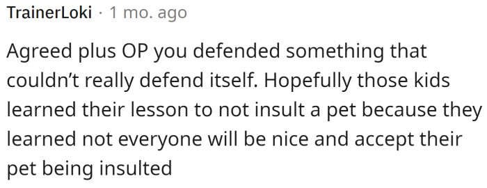 We just hope the nasty teens never come back.