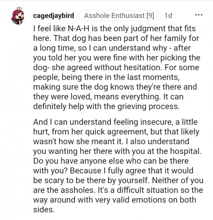 It can definitely help with the grieving process