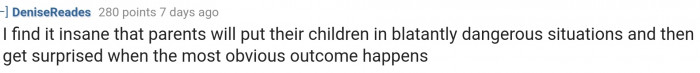 We hope these parents learned their lesson.