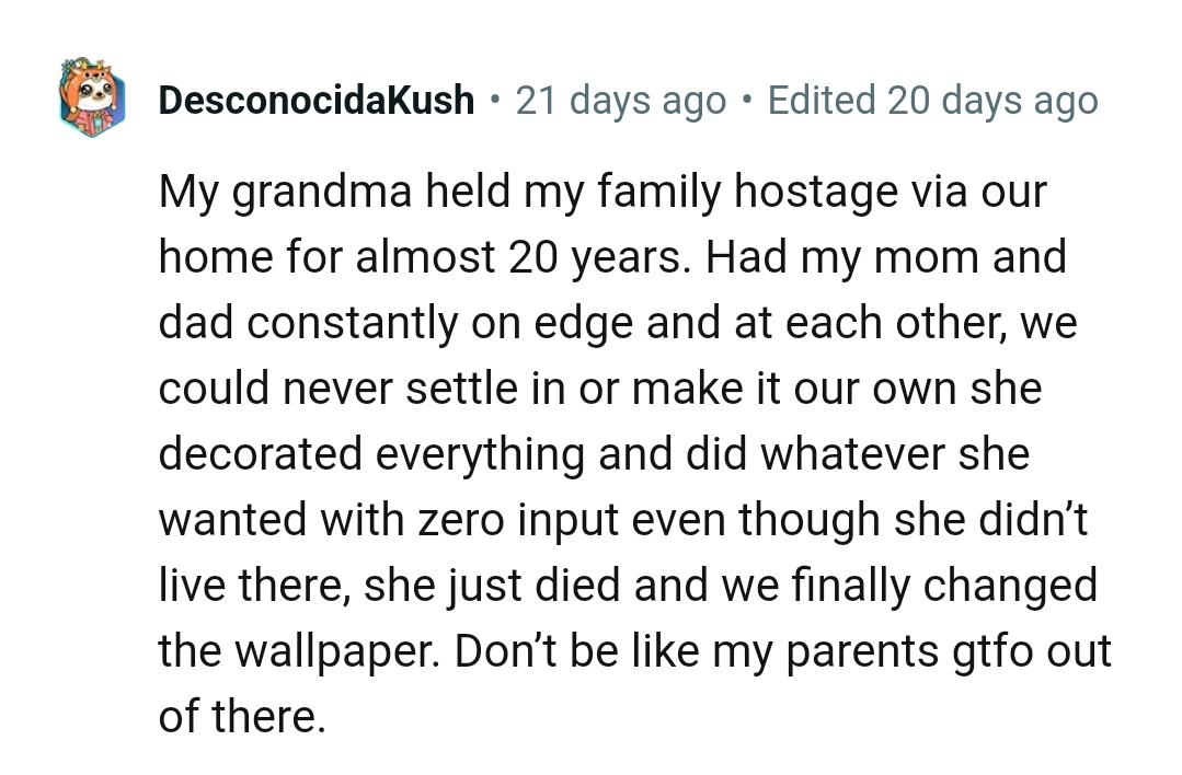 This Redditor Wants the OP to Get Out of That Place