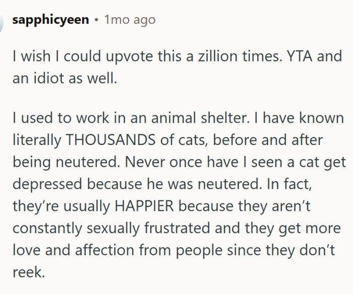 This shelter worker added: