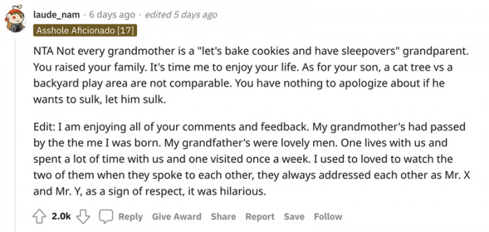 7. Every grandmother is unique.