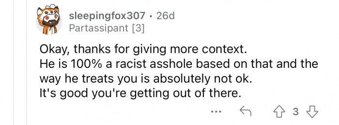 OP made the right choice by leaving.