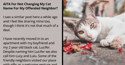 Redditor Refuses To Change Cat’s Name After Neighbor Complained It Was Offensive