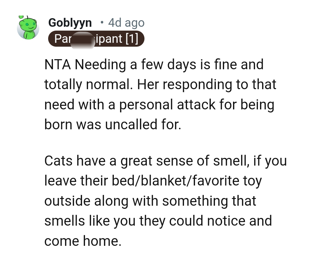 Cats have a great sense of smell