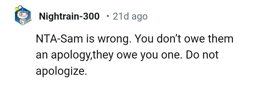 They owe the OP an apology