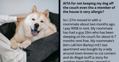 Redditor Contemplates Leaving The Apartment Because Of Roommate's Prioritization Of Allergic Couch Guest Over Well-Trained ESA Dog