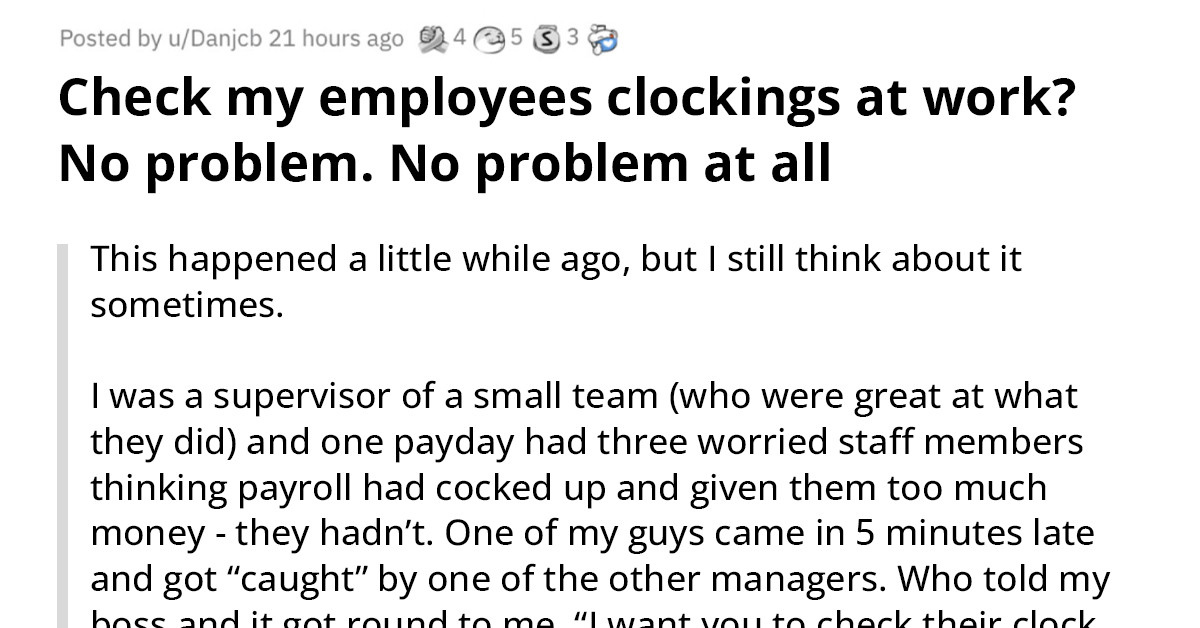 Micromanaging Employer's Plan To Dock Their Staff's Pay Backfires