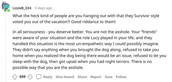 I think everyone agrees that this girl needs some better friends.