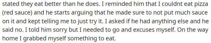 He asked me to just try it