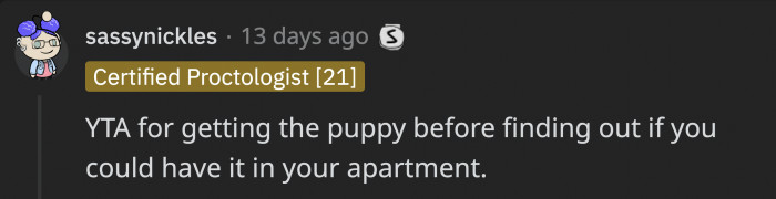 Let’s start with why OP is TA from one of the comments