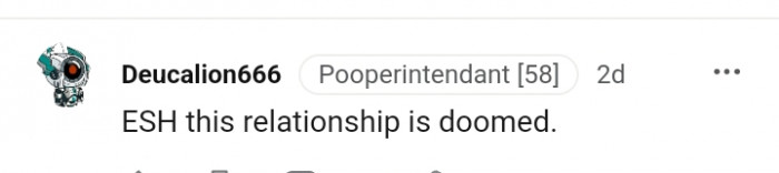 A doomed relationship.