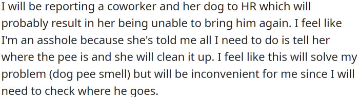 OP has offered the following explanation for why they think they might be the a-hole: