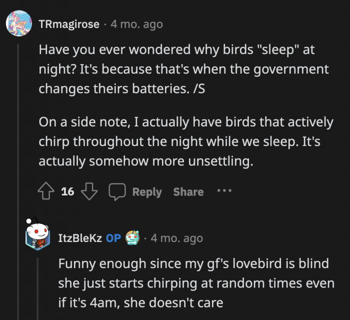 They should really look into making them wind or solar-powered. That way, they don't have to keep changing their batteries at night.