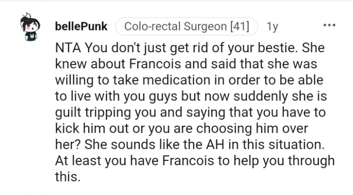 She sounds like the AH in this situation