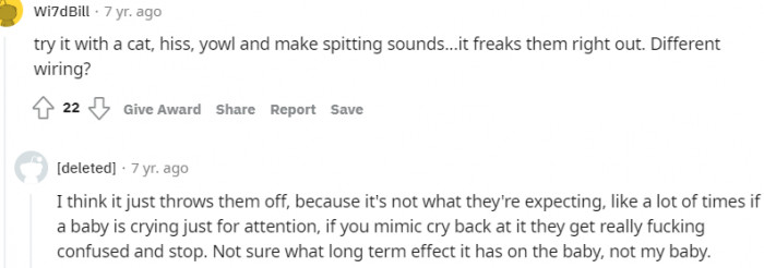 13. Guess cats have a different kind of wiring