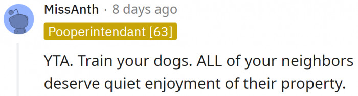 In that case, what about the neighbor who keeps hammering?