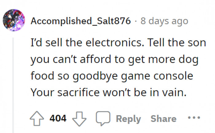 Others wanted OP to take the petty route instead.