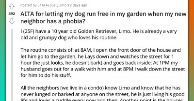 Dog Owner Turns To Reddit After Being Told To Keep Her Dog On A Leash In Her Garden