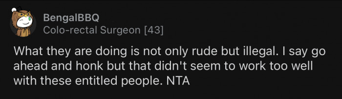 Not only is it rude, but it's also illegal.