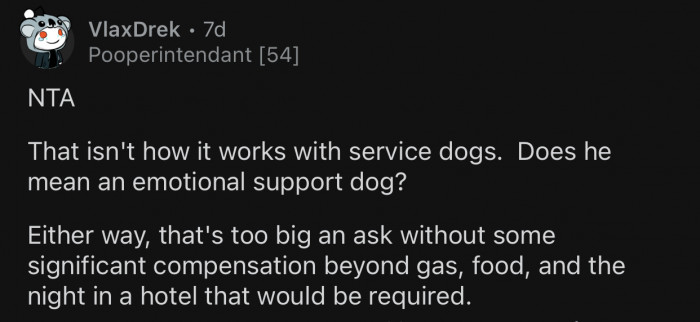 It's a pretty big ask.