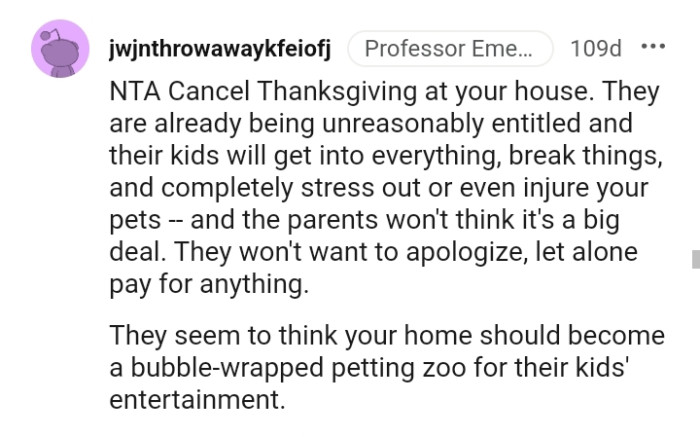 A bubble-wrapped petting zoo got the entertainment of their kids