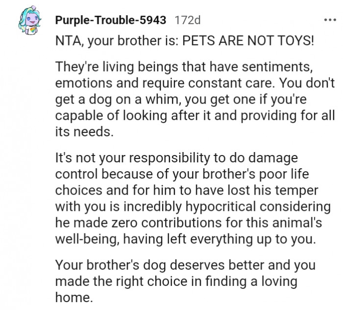 11. Dogs are living beings that have sentiments