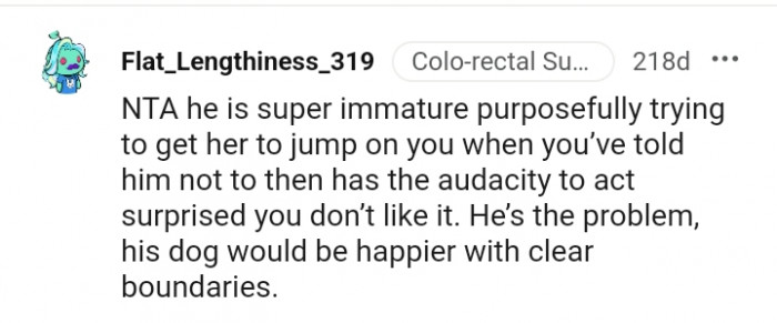 5. His dog will be happier with clear boundaries