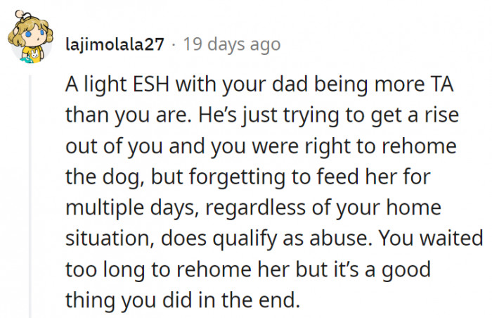 10. OP may have waited too long to rehome Lucy but the good thing is that he did it in the end