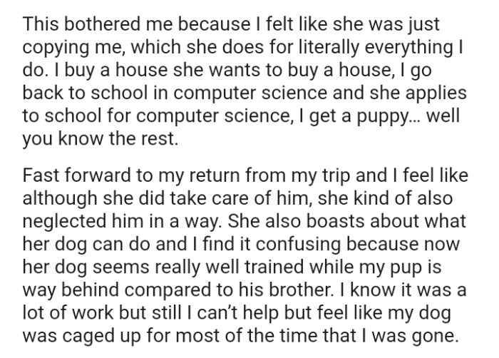 The Mom Likes to Copy the OP in Everything