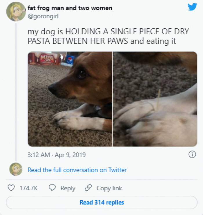 15. Hey, it’s his afternoon snack...