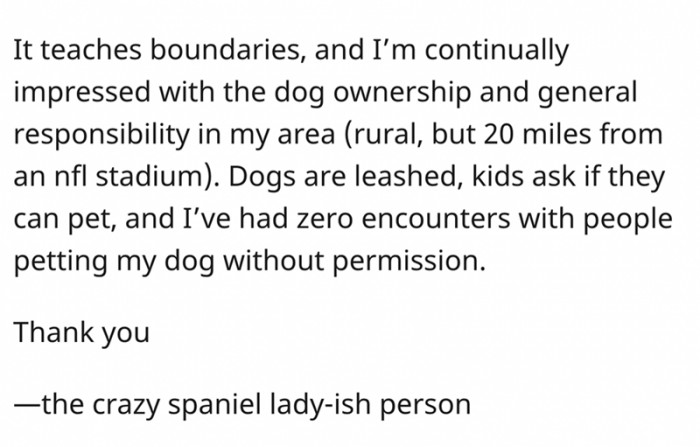 Dogs are leashed and kids ask if they can pet