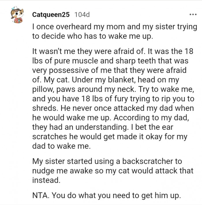 He never once attacked my dad