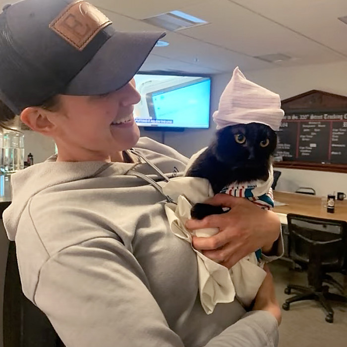 Lt. Hoag joked that all of her efforts are selfishly motivated because now, she gets some much-needed kitten love