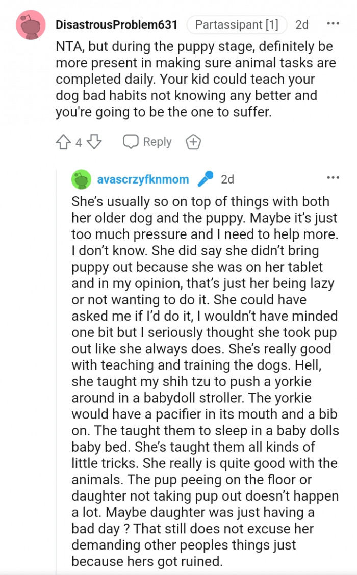 Your kid could teach your dog bad habits